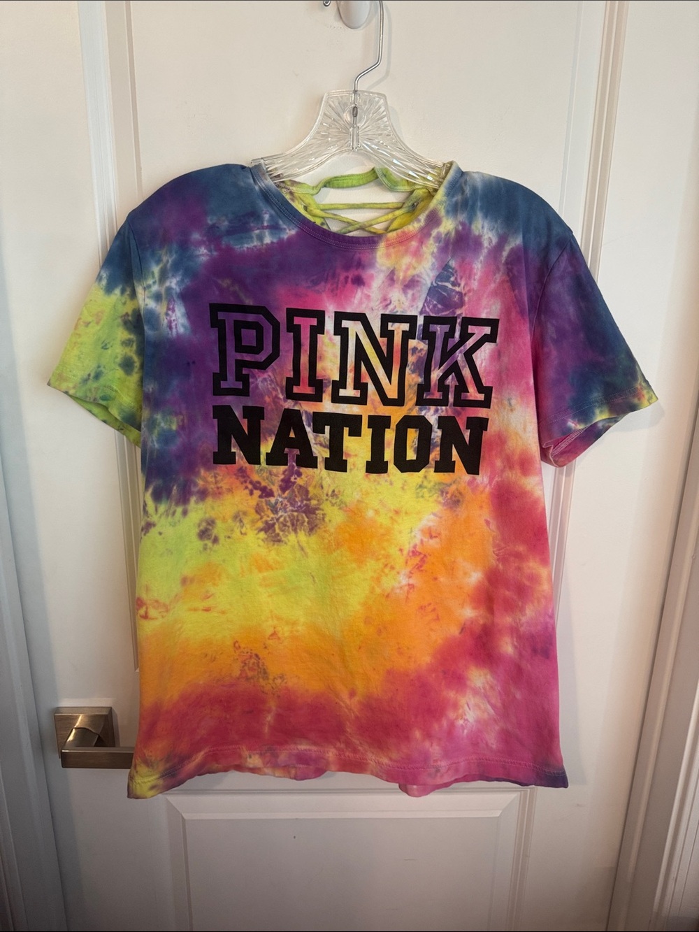 Girls' Tie-Dye Logo Tee - Multicolor